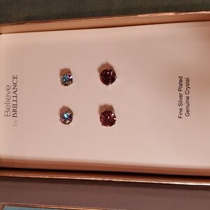 NWT Believe by Brilliance Two sets of earrings